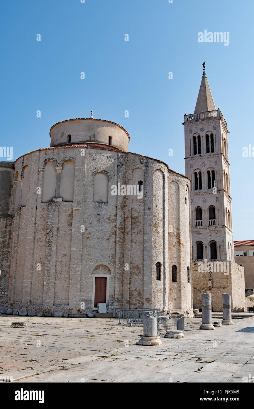 St Donatus Church, the largest pre-Romanesque building in Croatia. Stock Photo