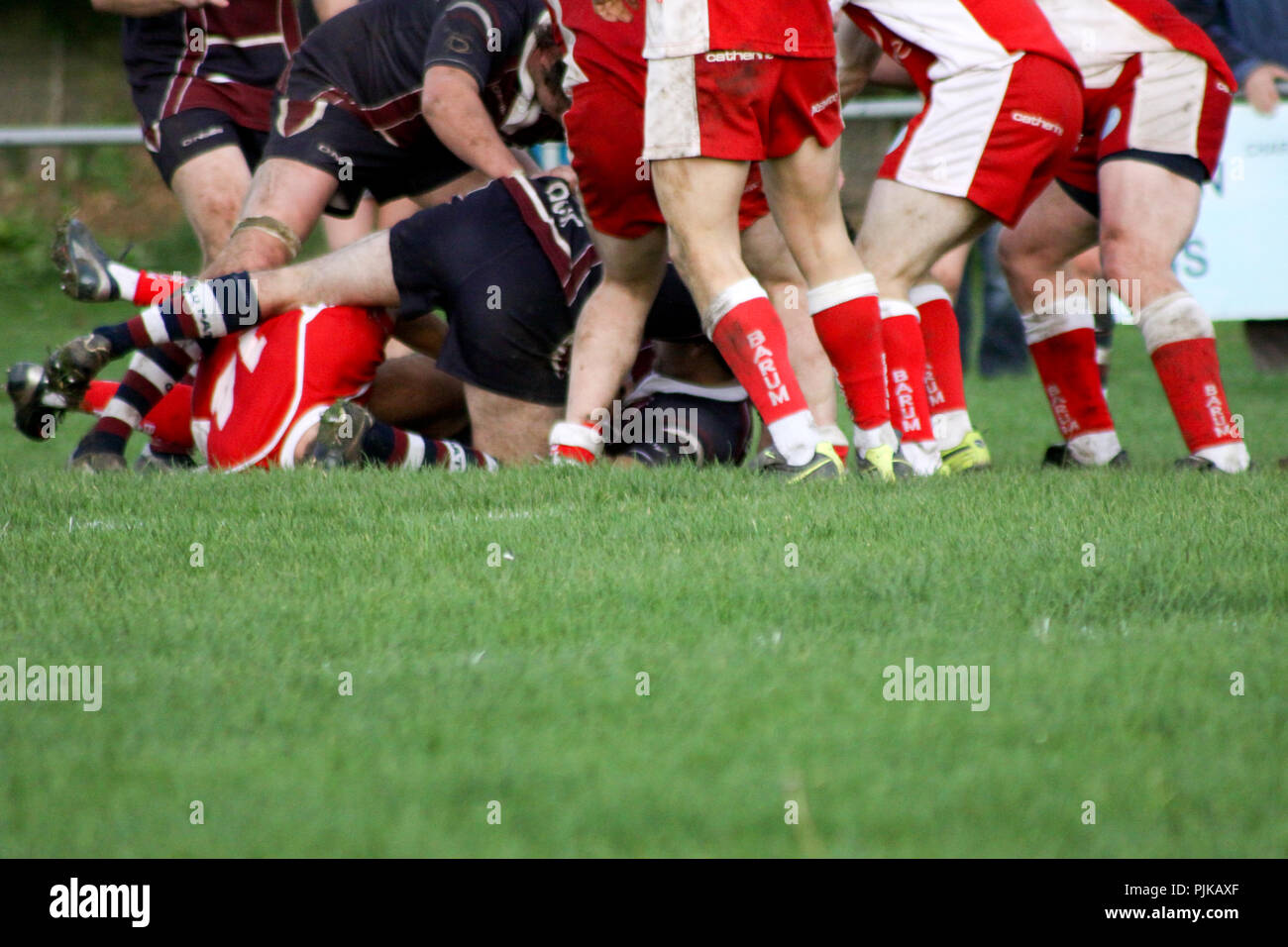 Old Pats RFC verses Barnstaple RFC Stock Photo