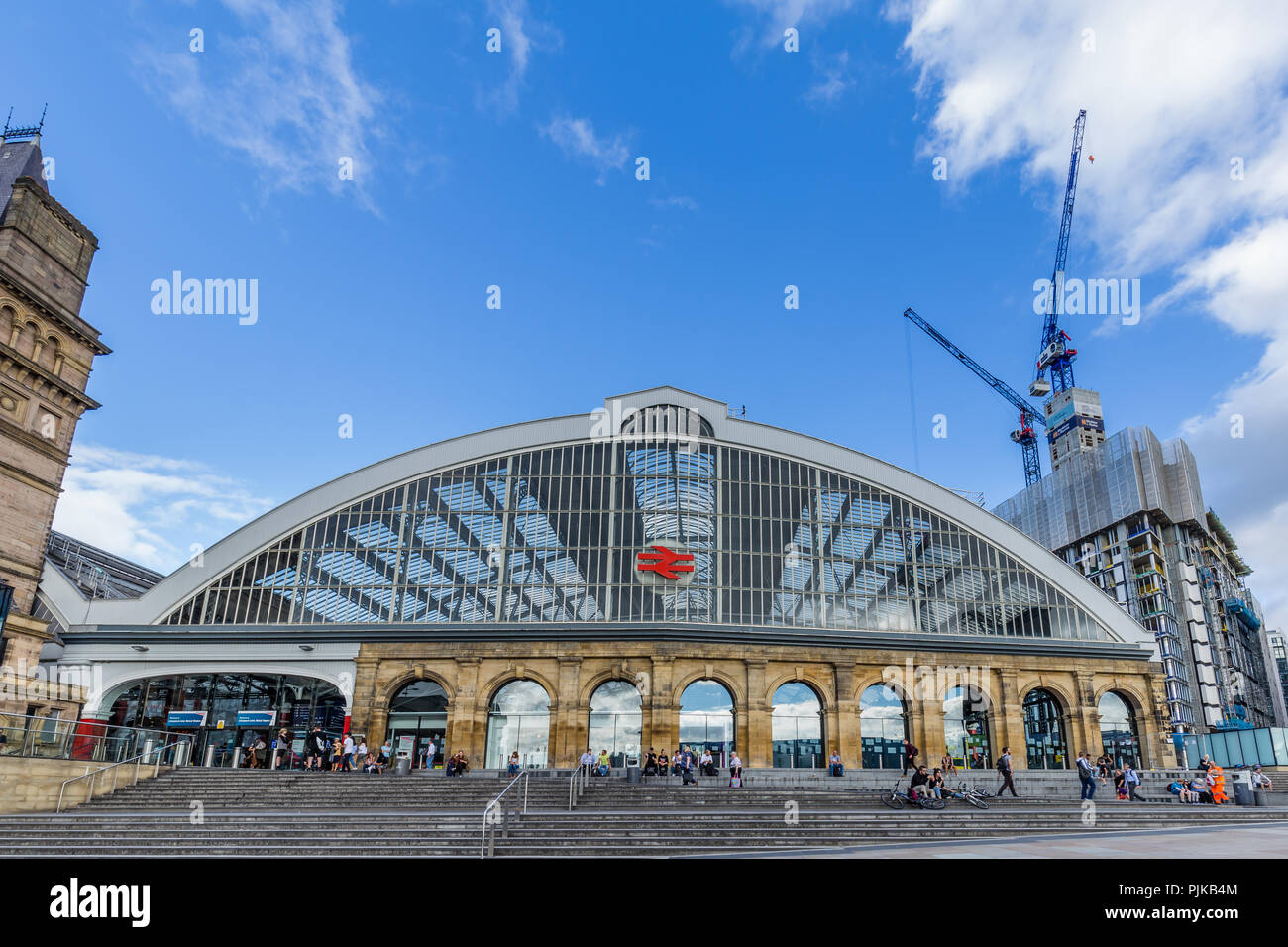 Lime street train station in LIverpool, UK Stock Photo