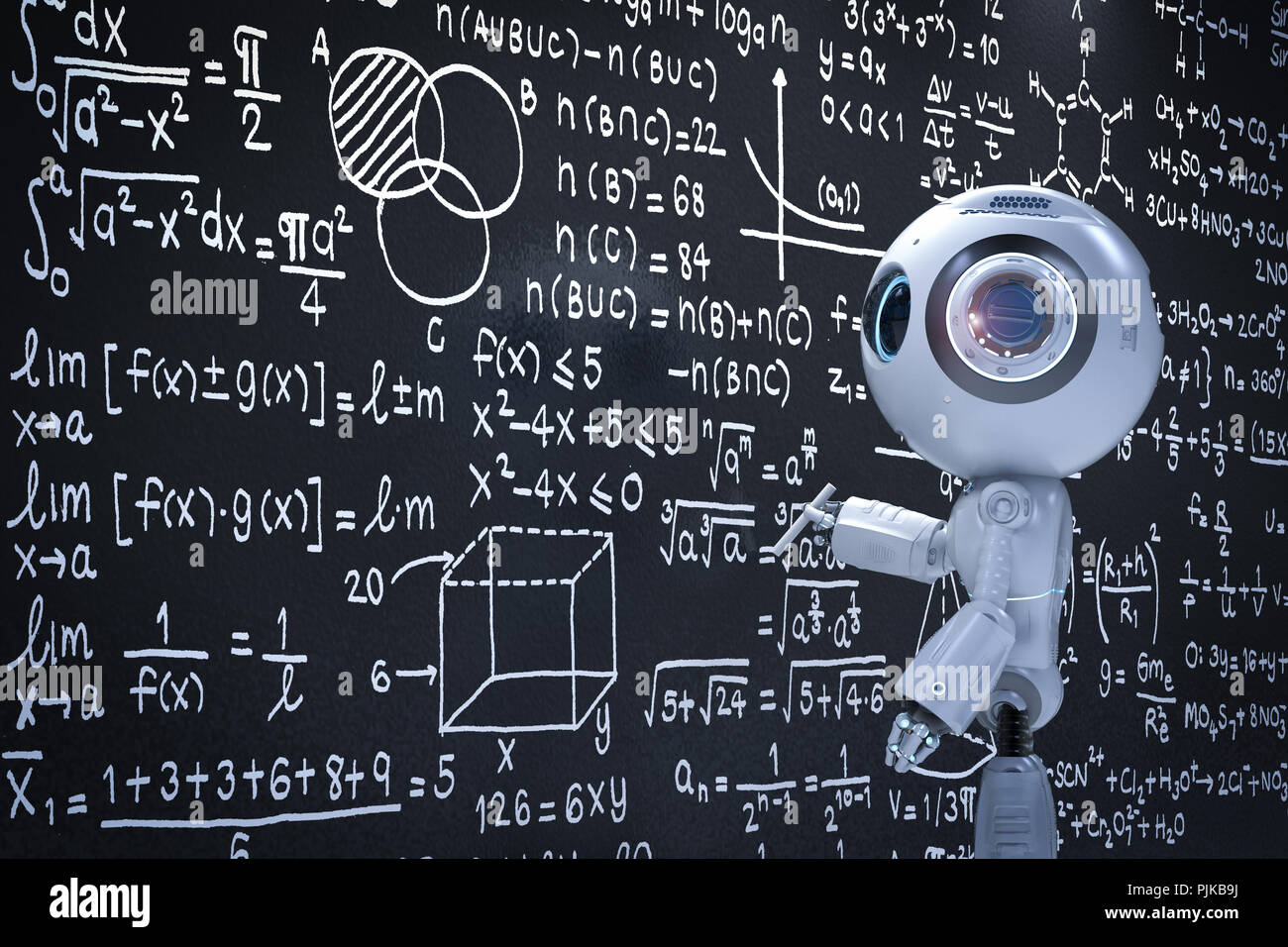 Artificial intelligence robot math hi-res stock photography and images -  Alamy