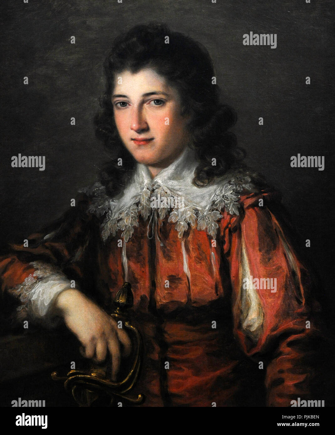 Angelica Kauffmann (1741-1807). Austrian painter. Portrait of Thomas Reade,  ca.1775. Wallraf-Richartz Museum. Cologne. Germany Stock Photo - Alamy