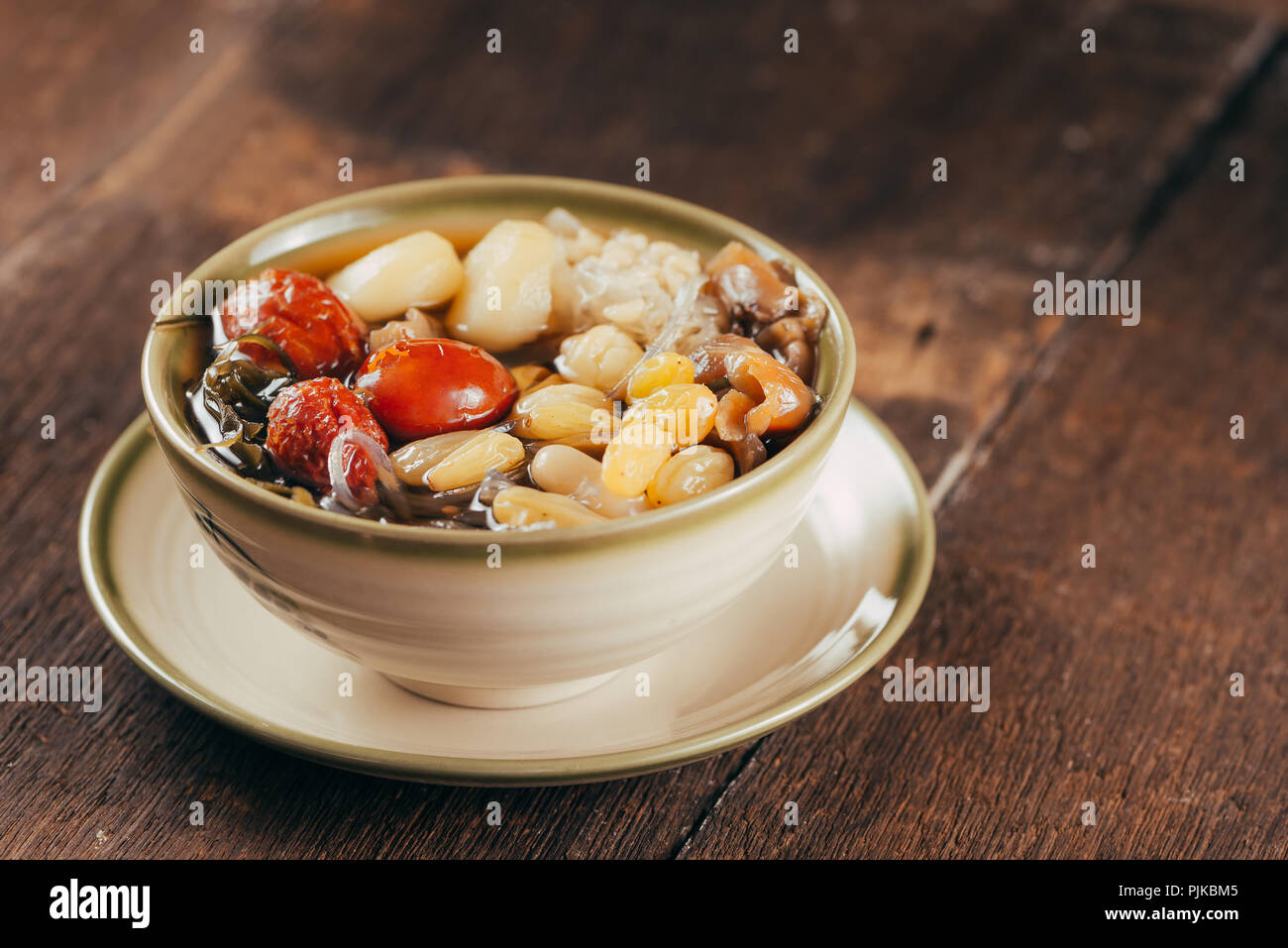 Ching bo leung is sweet cold soup in Chinese and Vietnamese cuisine Stock Photo