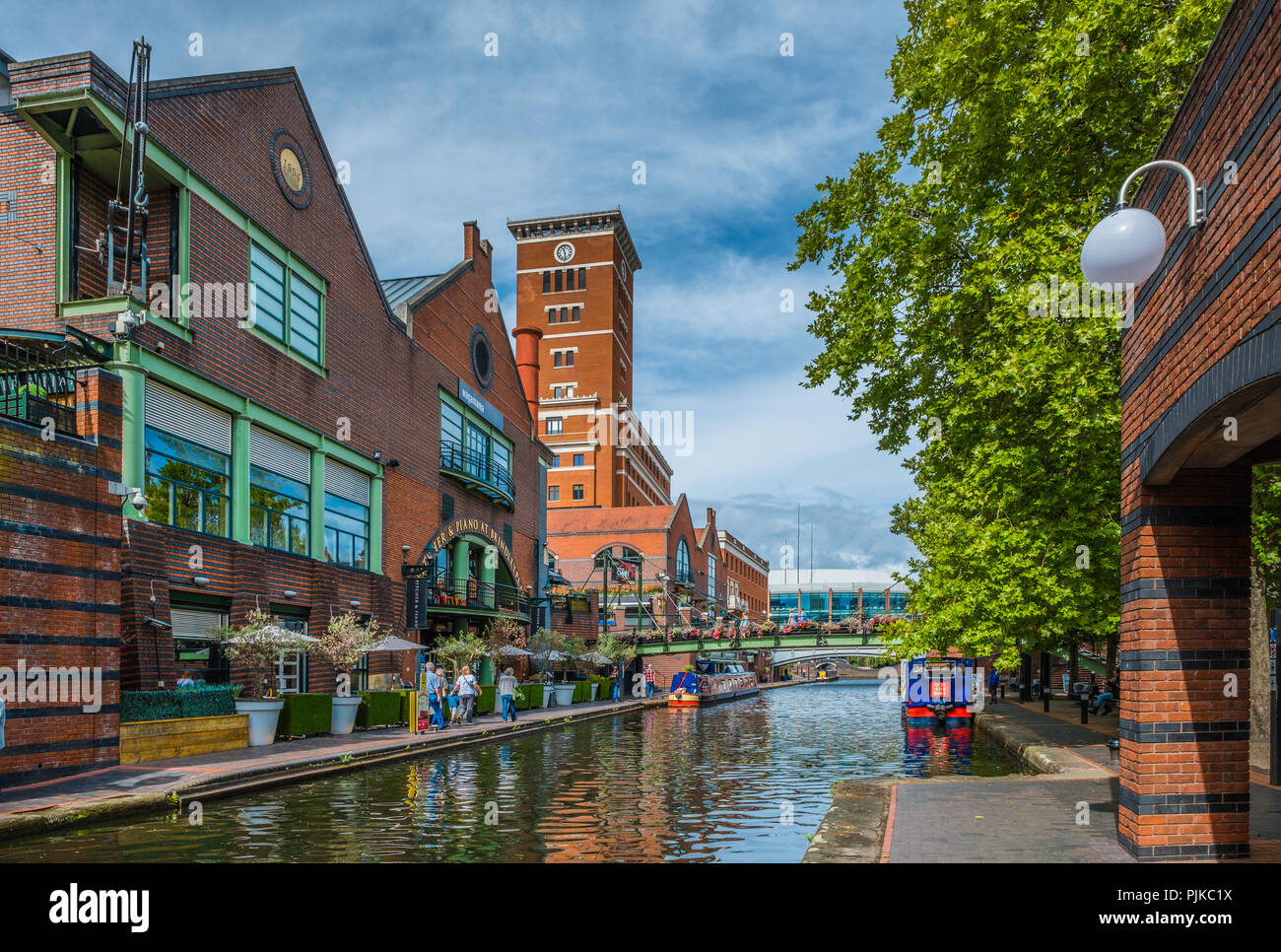 Brindley Place in central Birmingham. Stock Photo