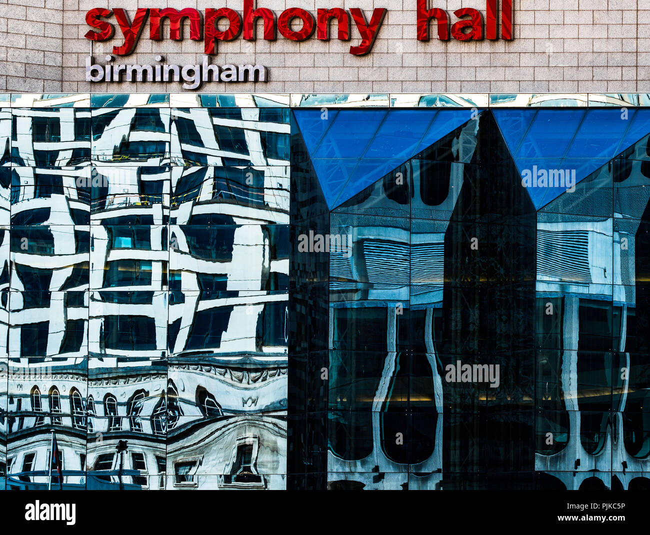 Symphony Hall in Birmingham is part of The International Convention Centre. Stock Photo