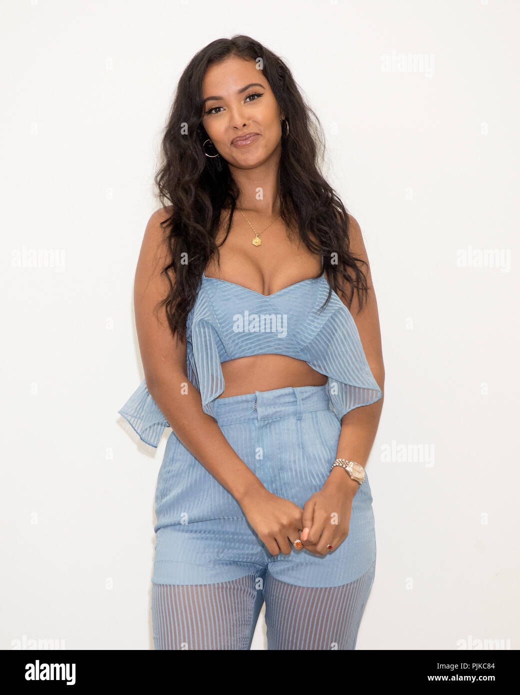 The cast of MTV's new show True Love or True Lies? join host Maya Jama at  MTV in London, United Kingdom Featuring: Shereece Marcantonio, Cameron  Fallon Where: London, United Kingdom When: 07