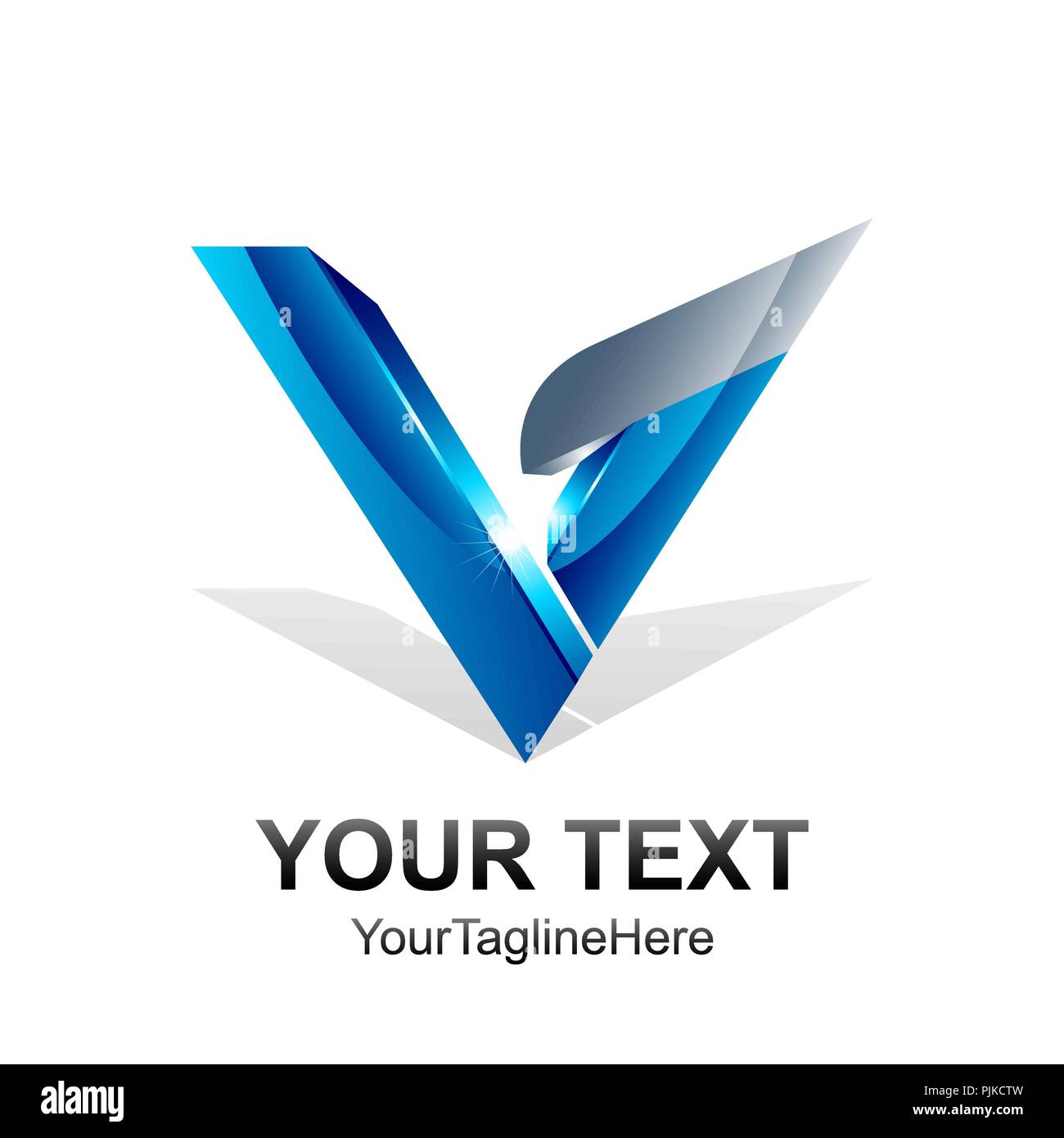 Blue V Logo
