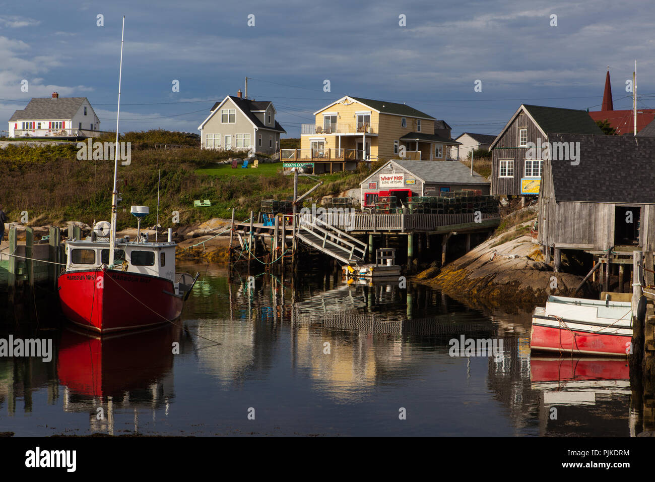 Peggys Cove, Nova Scotia, hafenansicht Stock Photo