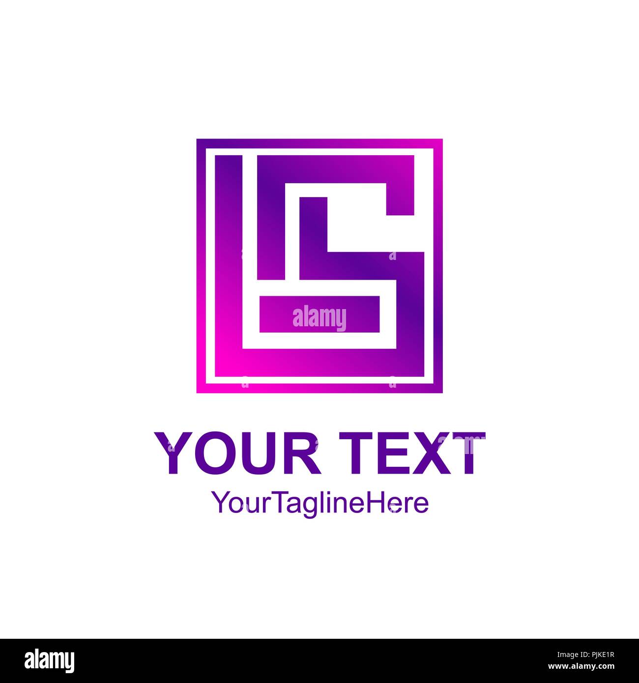 Abstract square logo concept for business company. Vector Illustration ...