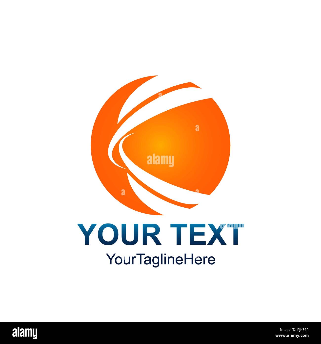 Creative abstract circle swoosh vector logo design template element ...