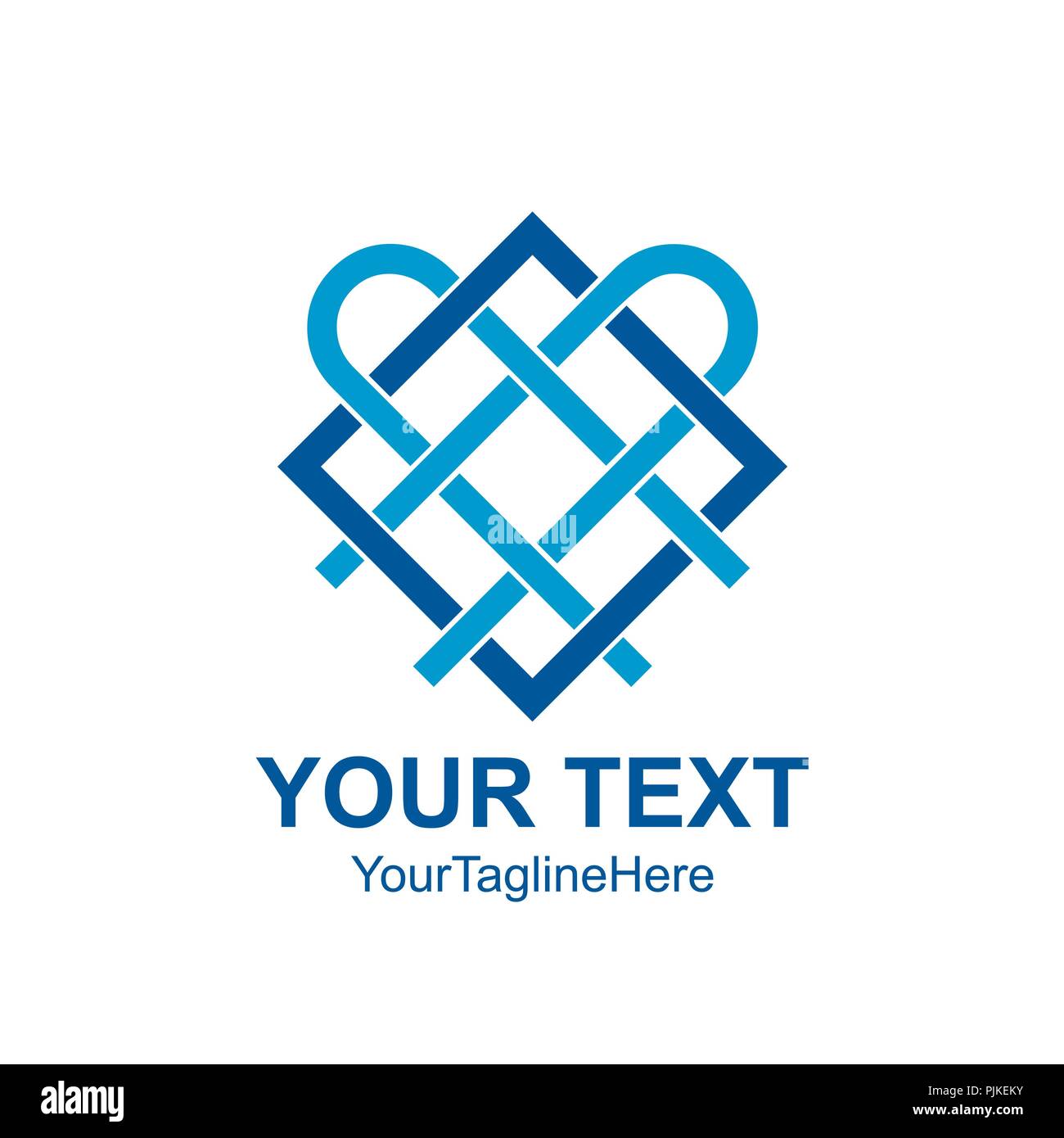 Creative abstract square pattern vector logo design template element ...