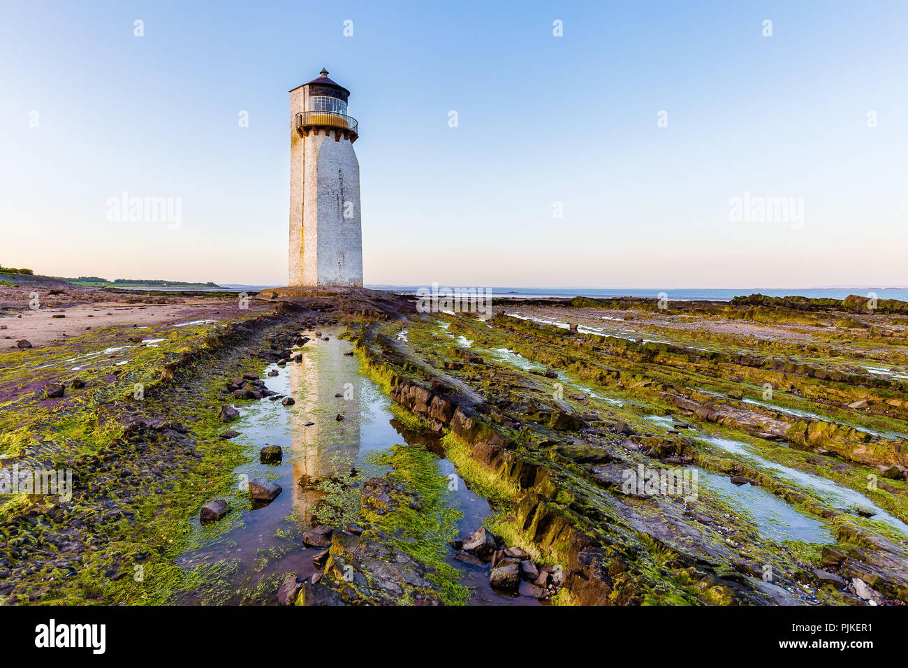 Southerness Lighthouse is the second oldest Lighthouse in Scotland Stock Photo