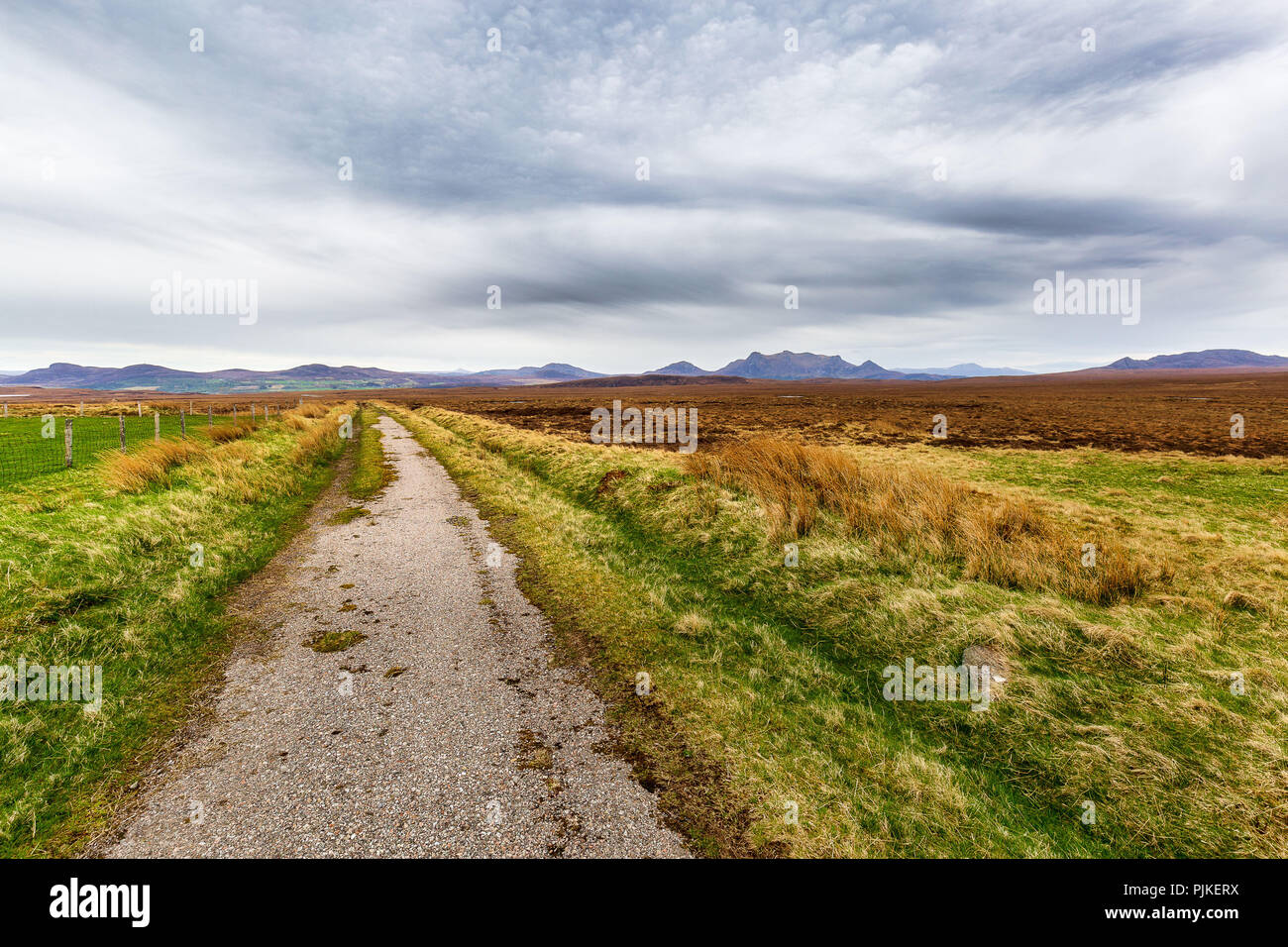 An abandoned house in the scottish highlands Stock Photo