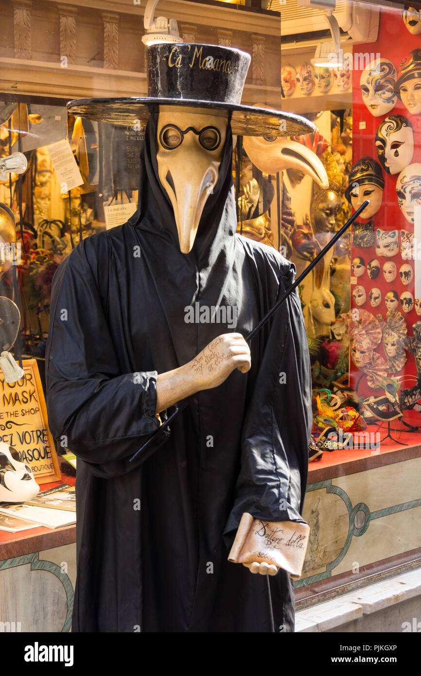 Venice, carnival, Dottore della peste, plague doctor, mask Stock Photo