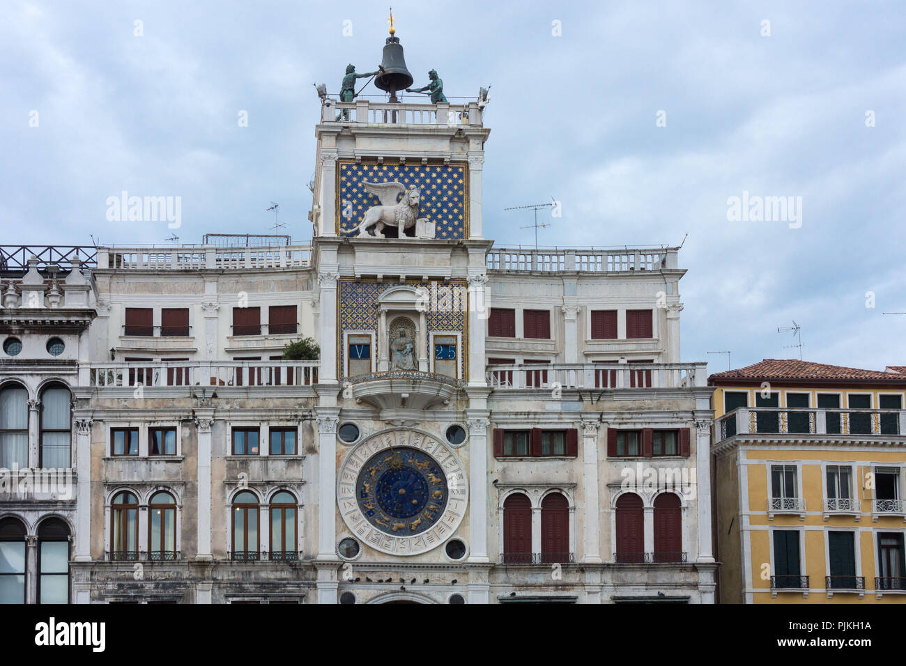 Venice, St Mark's Square, St Mark's Clock Tower Stock Photo - Alamy