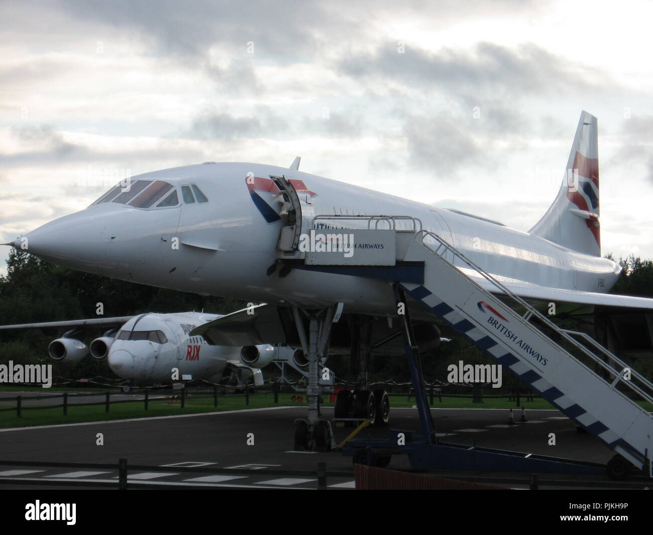 Concorde at Manchester Airport viewing park Stock Photo