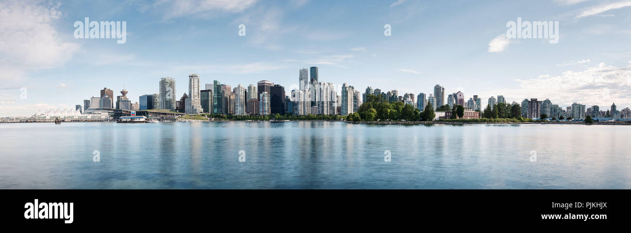 City panorama of Vancouver, British Columbia, Canada Stock Photo