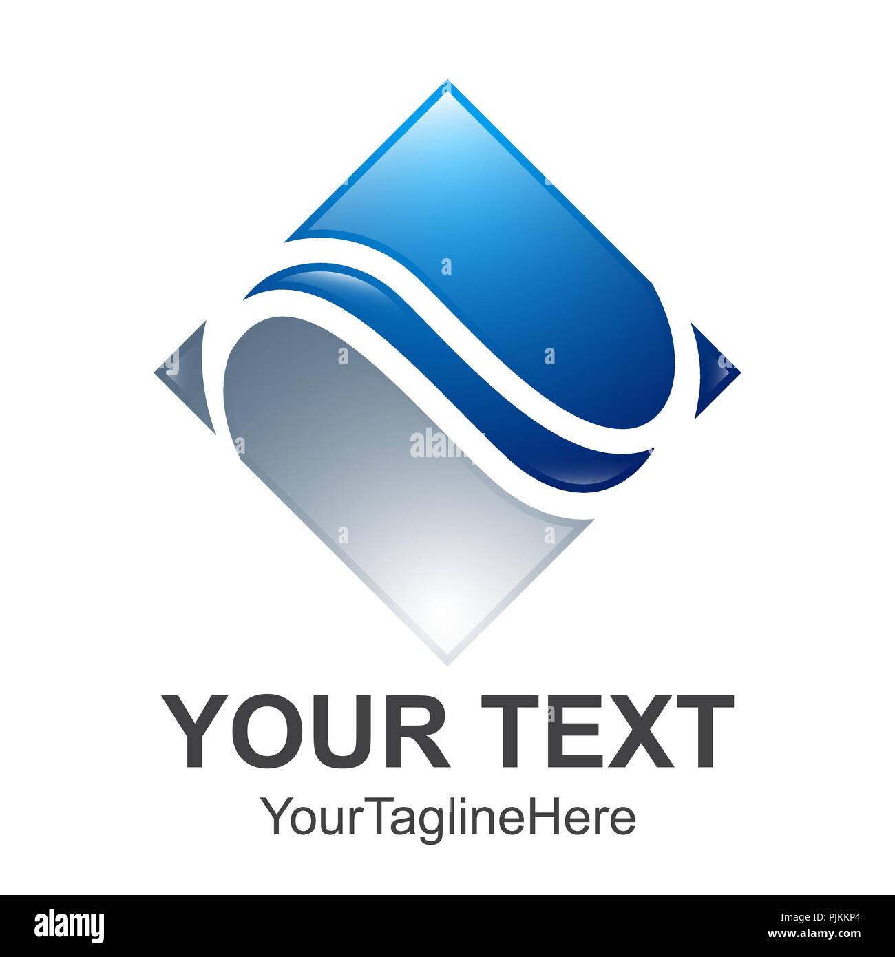 Creative abstract diamond square vector logo design template element ...