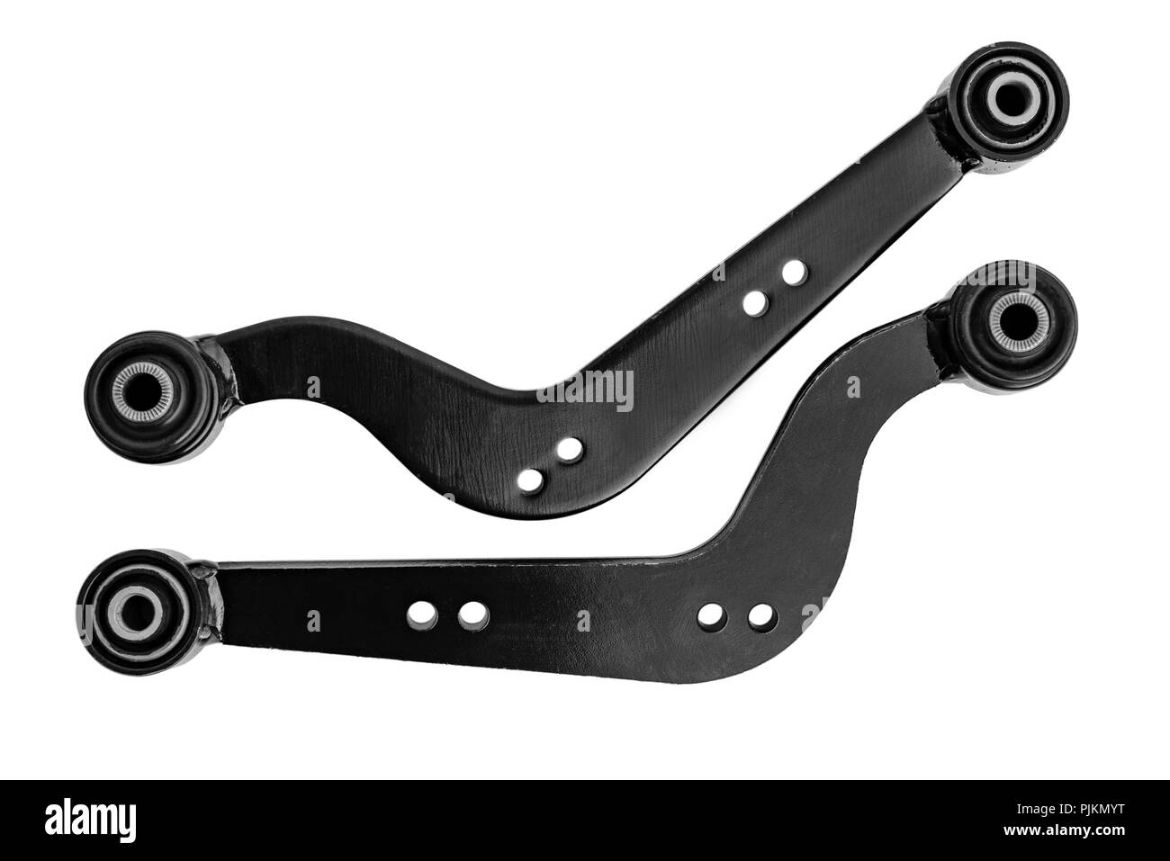 levers of a car suspension on a white background Stock Photo Alamy