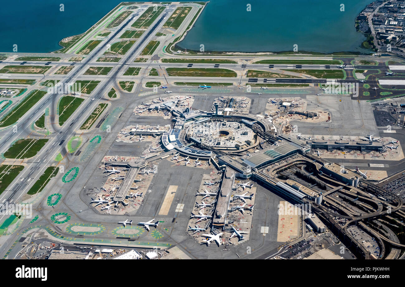 San Francisco International Airport, SFO, San Francisco, San Francisco Bay Area, United States, California, United States Stock Photo