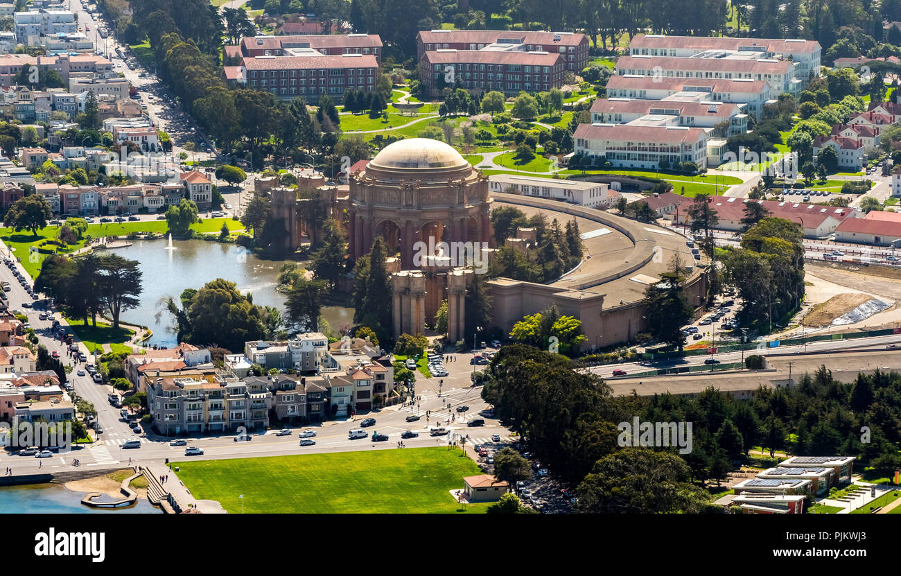 Palace of Fine Arts, Presidio, Theater, San Francisco, San Francisco Bay Area, United States of America, California, United States Stock Photo