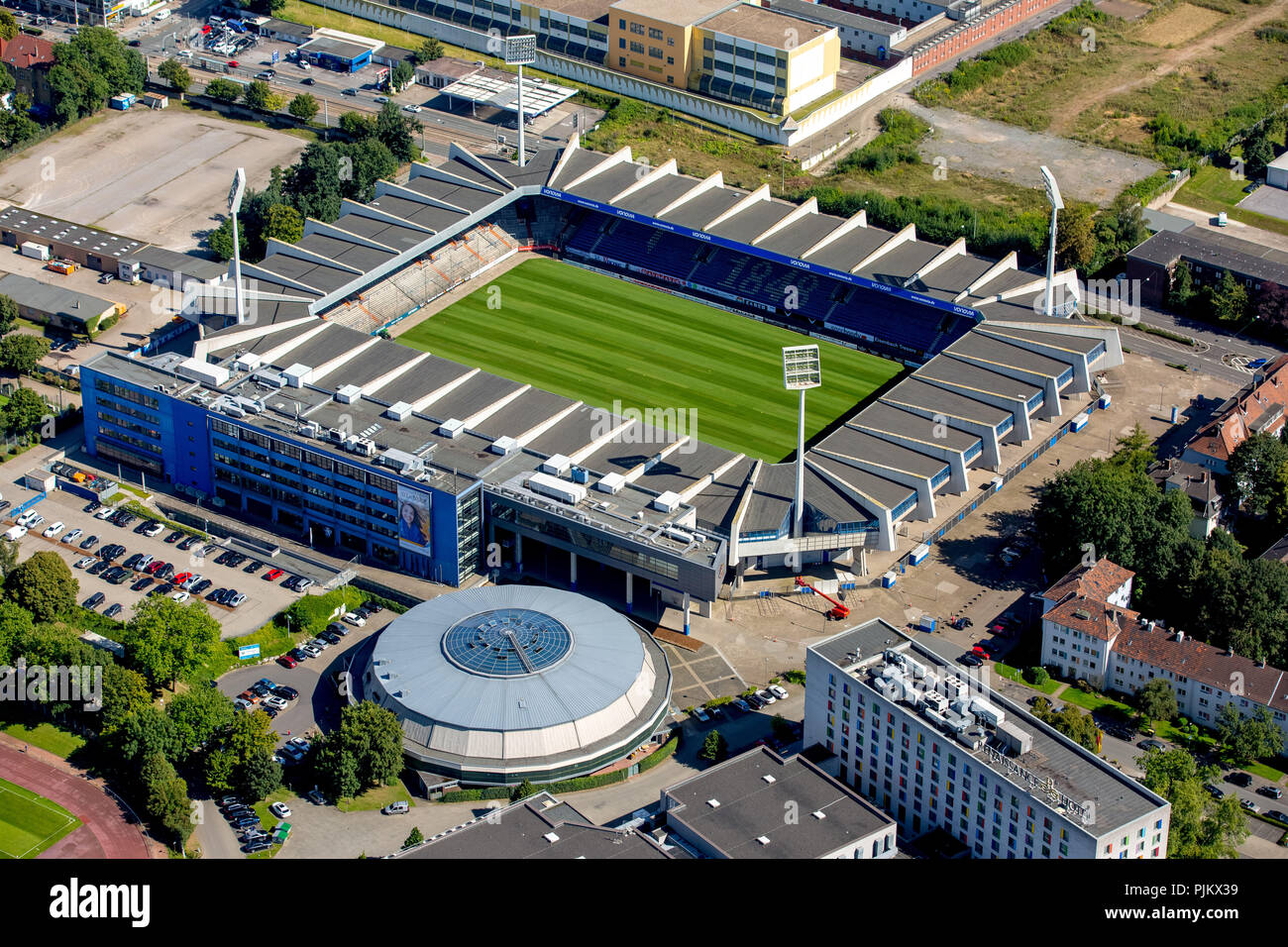 Vonovia-Ruhrstadion, VfL-Bochum Stadium, Bundesliga Stadium, Fußball, Bochum, Ruhr area, North Rhine-Westphalia, Germany Stock Photo