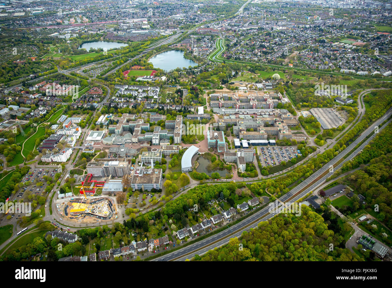 Heinrich Heine University Düsseldorf, Dusseldorf, Rhineland, North Rhine-Westphalia, Germany Stock Photo