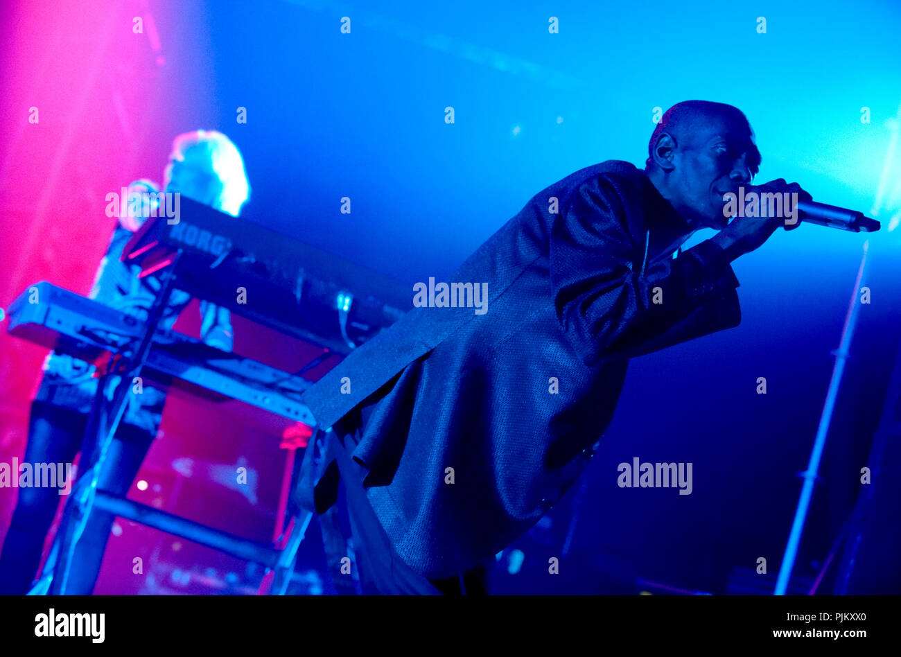 British electronic music band Faithless in concert at Tour & Taxis, Brussels (Belgium, 26/03/2011) Stock Photo