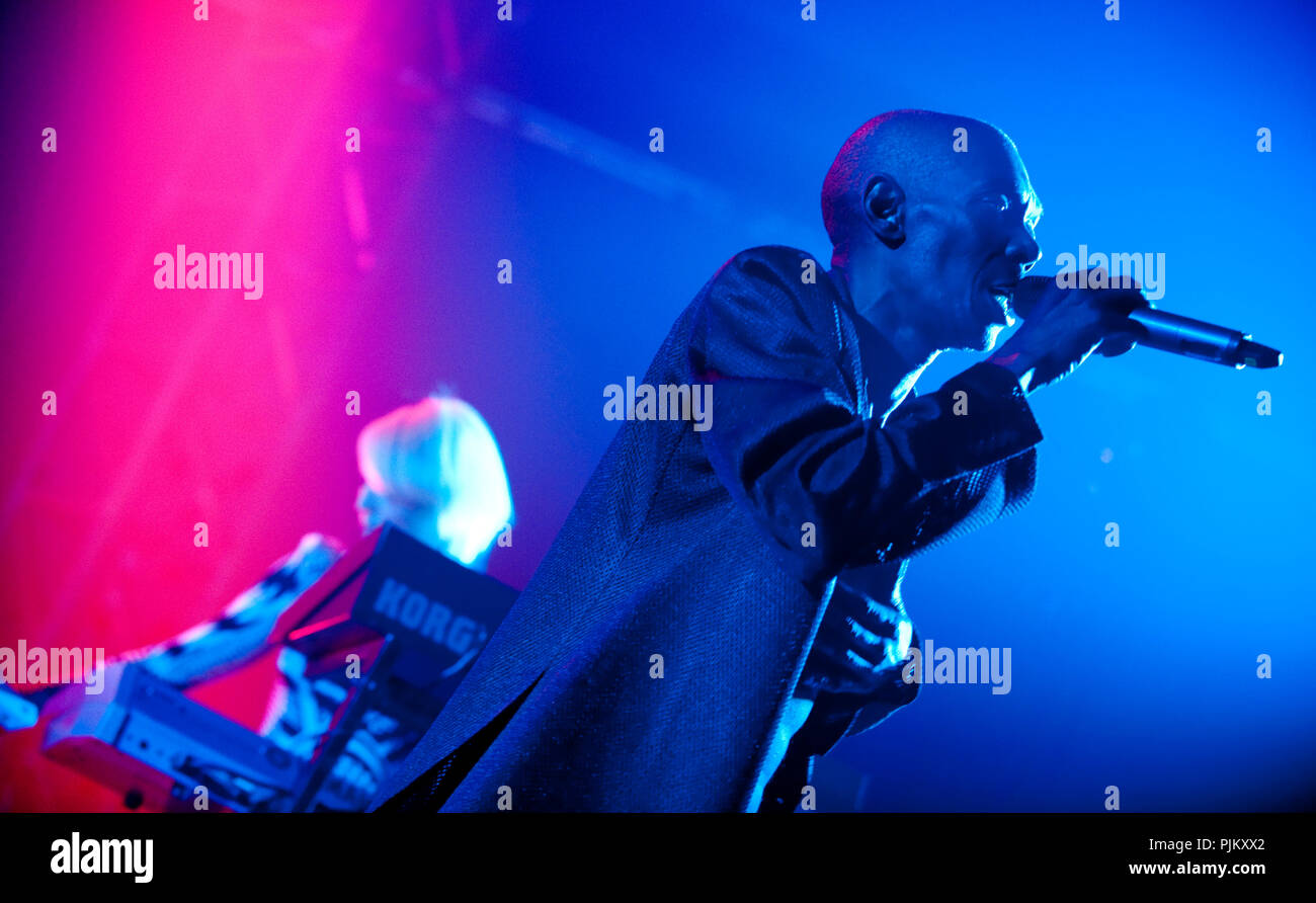 British electronic music band Faithless in concert at Tour & Taxis, Brussels (Belgium, 26/03/2011) Stock Photo