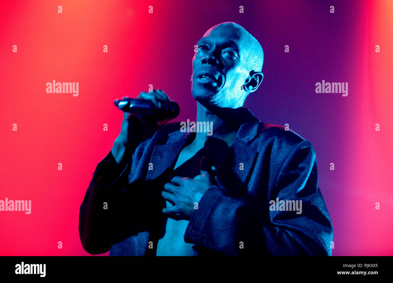 British electronic music band Faithless in concert at Tour & Taxis