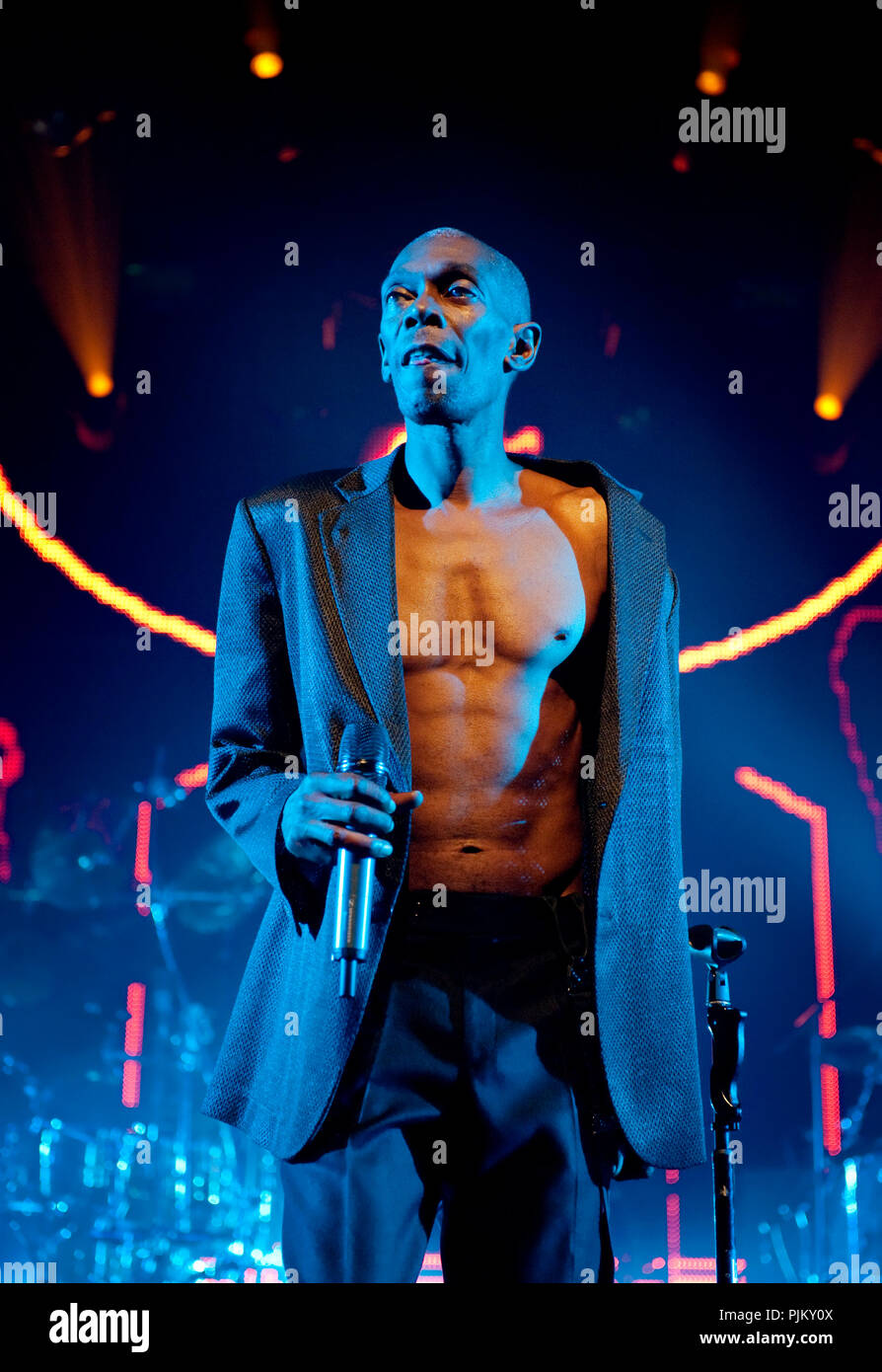 British electronic music band Faithless in concert at Tour & Taxis ...