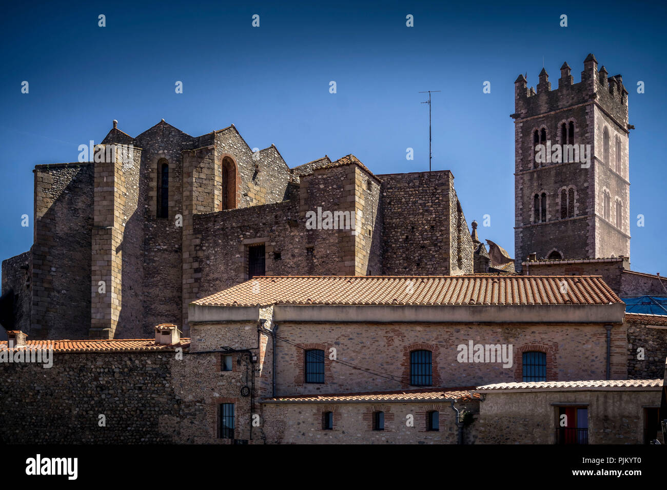 Saint Etienne church was built in the XVIIth century in baroque style, Stock Photo