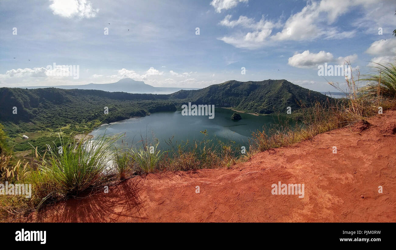 Taal volcano on Luzon Island, Philippines Stock Photo