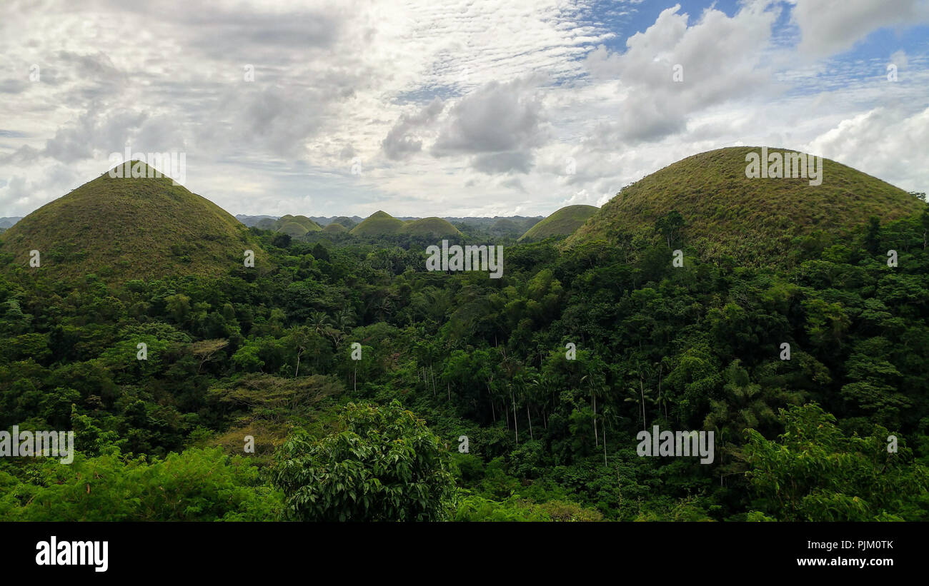 Chocolate Hills on Bohol Island, Philippines Stock Photo Alamy
