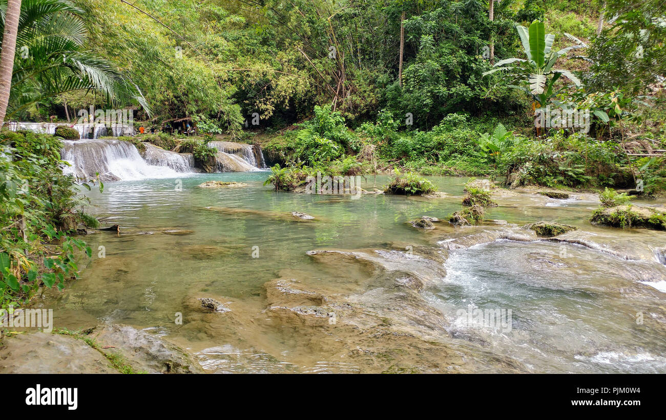 Waterfall on Siquijor Island, Philippines Stock Photo