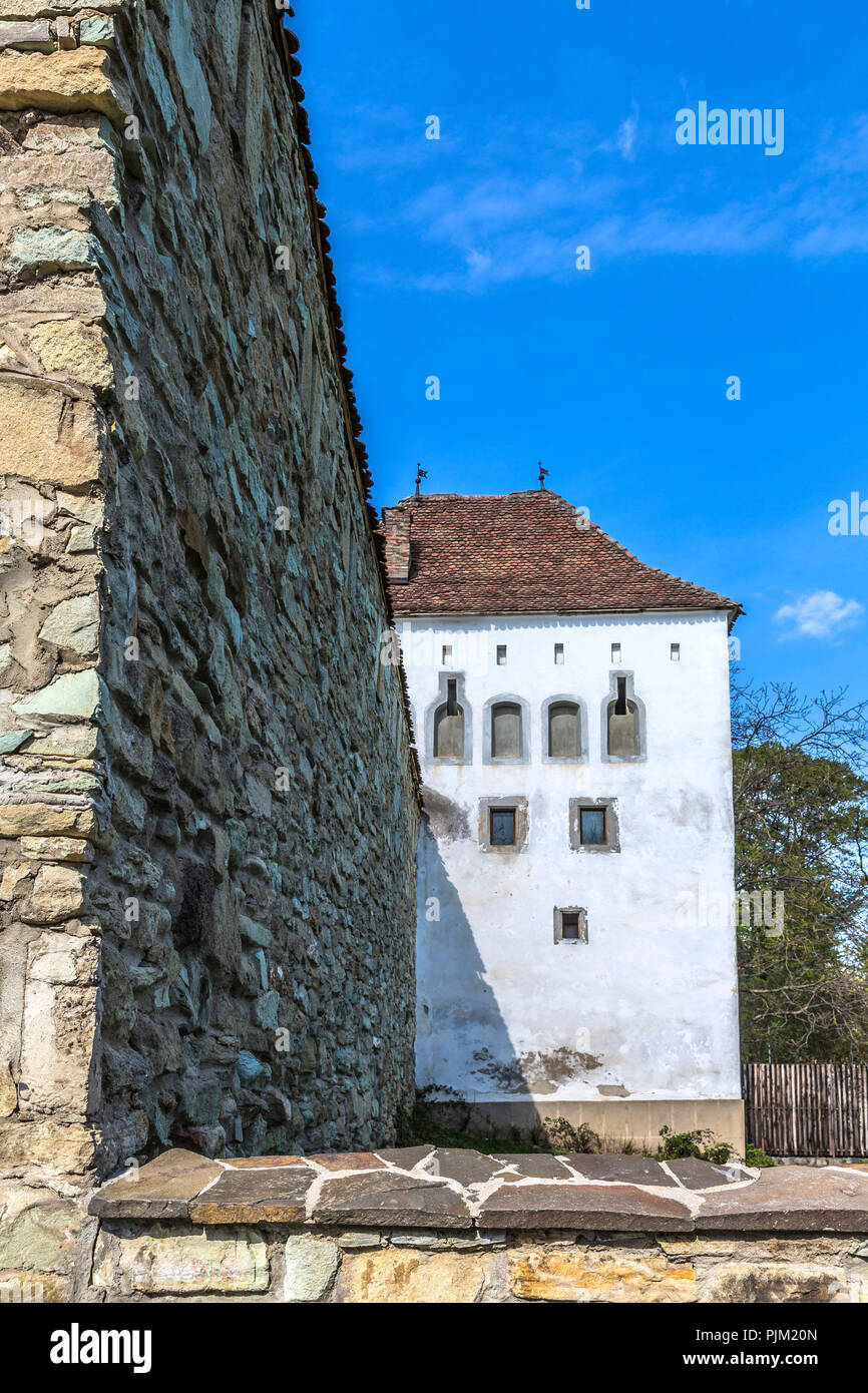 Barrel tower, Turnul Dogarilor, built in the 15th century, Bistrita, Bistrita, Beszterce, Transylvania, Romania, Europe Stock Photo