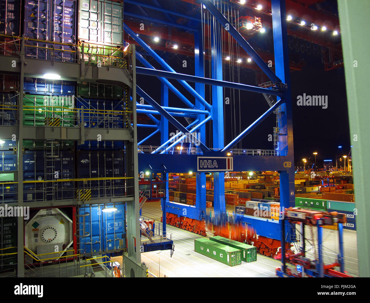 container loading Stock Photo