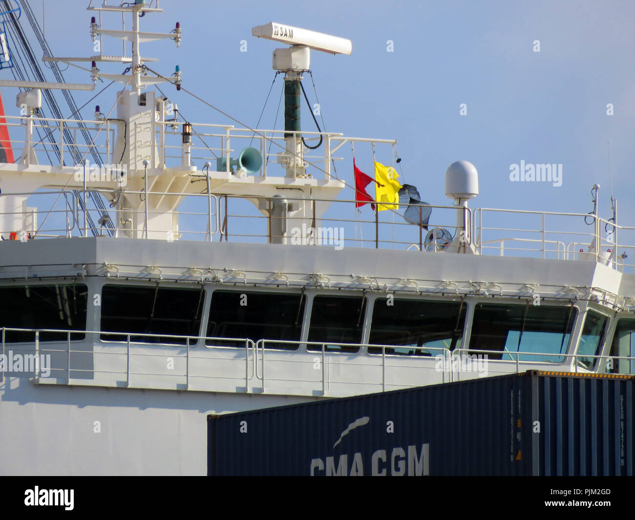 ship bridge Stock Photo