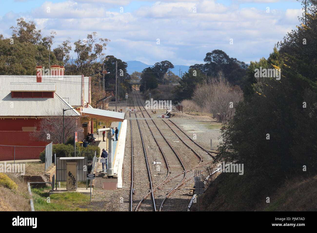 Queanbeyan Railway Station, NSW, Australia Stock Photo