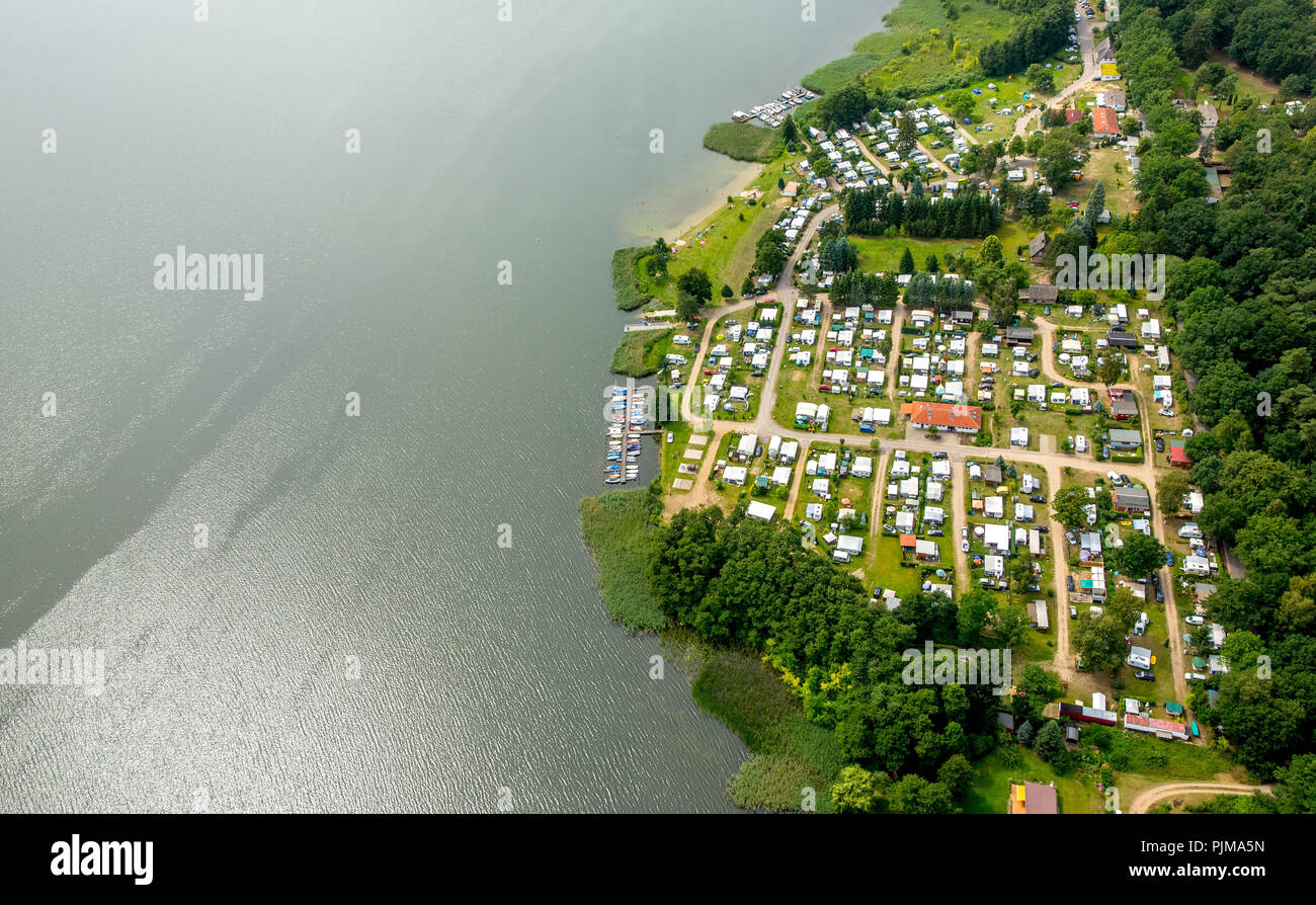 Camping at Lake Krakow, Krakow Lake, Krakow am See, Mecklenburg Lake  District, Mecklenburg Switzerland, Mecklenburg-Vorpommern, Germany Stock  Photo - Alamy