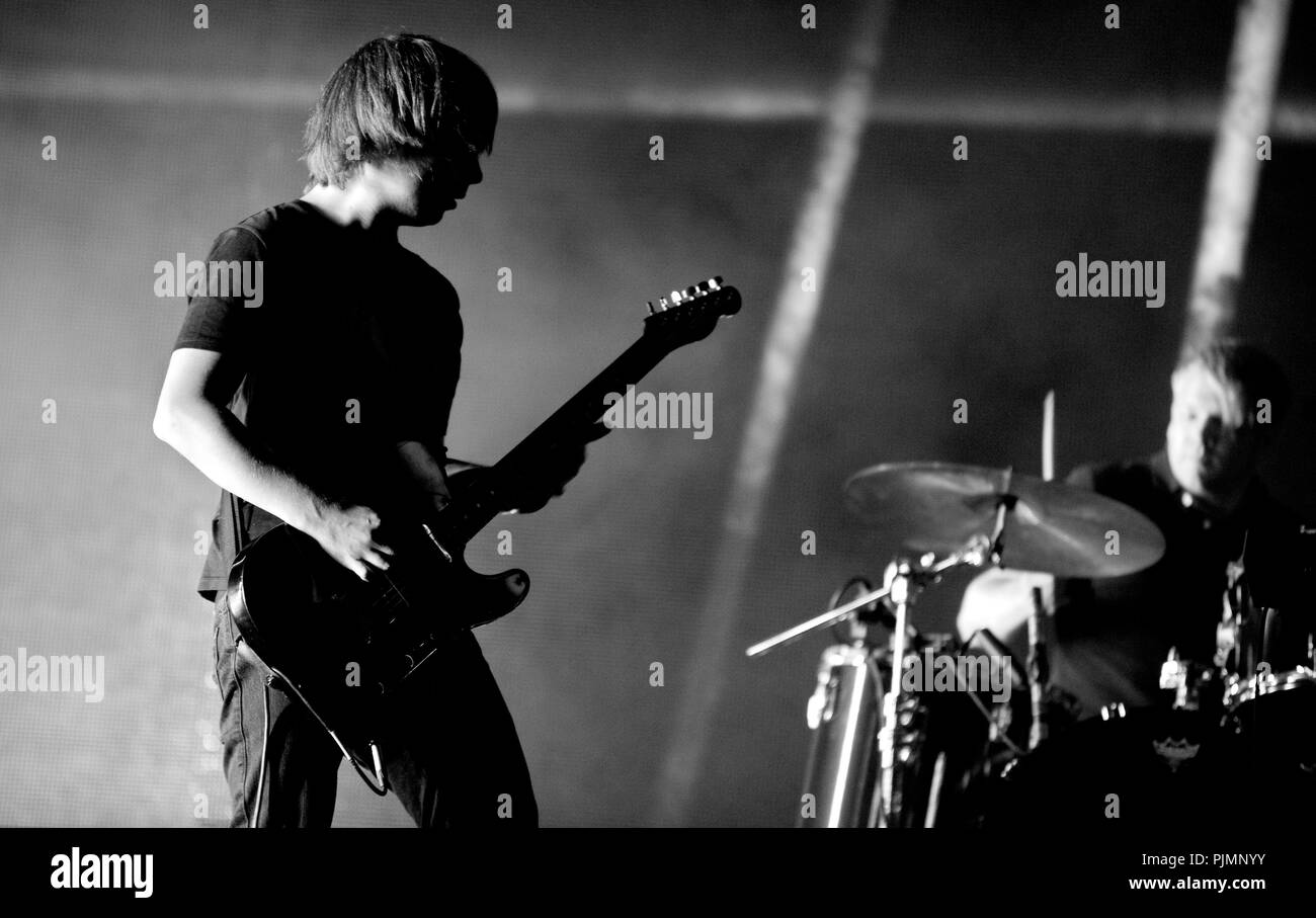 Concert of the Belgian electro band Goose at the Laundry Day festival