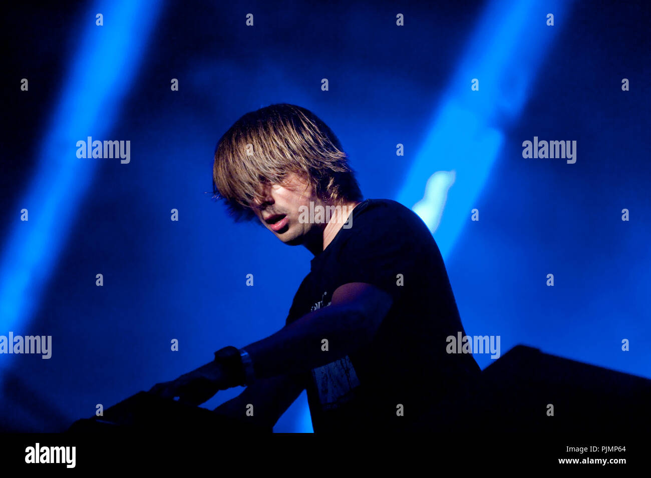 Concert of the Belgian electro band Goose at the Laundry Day festival