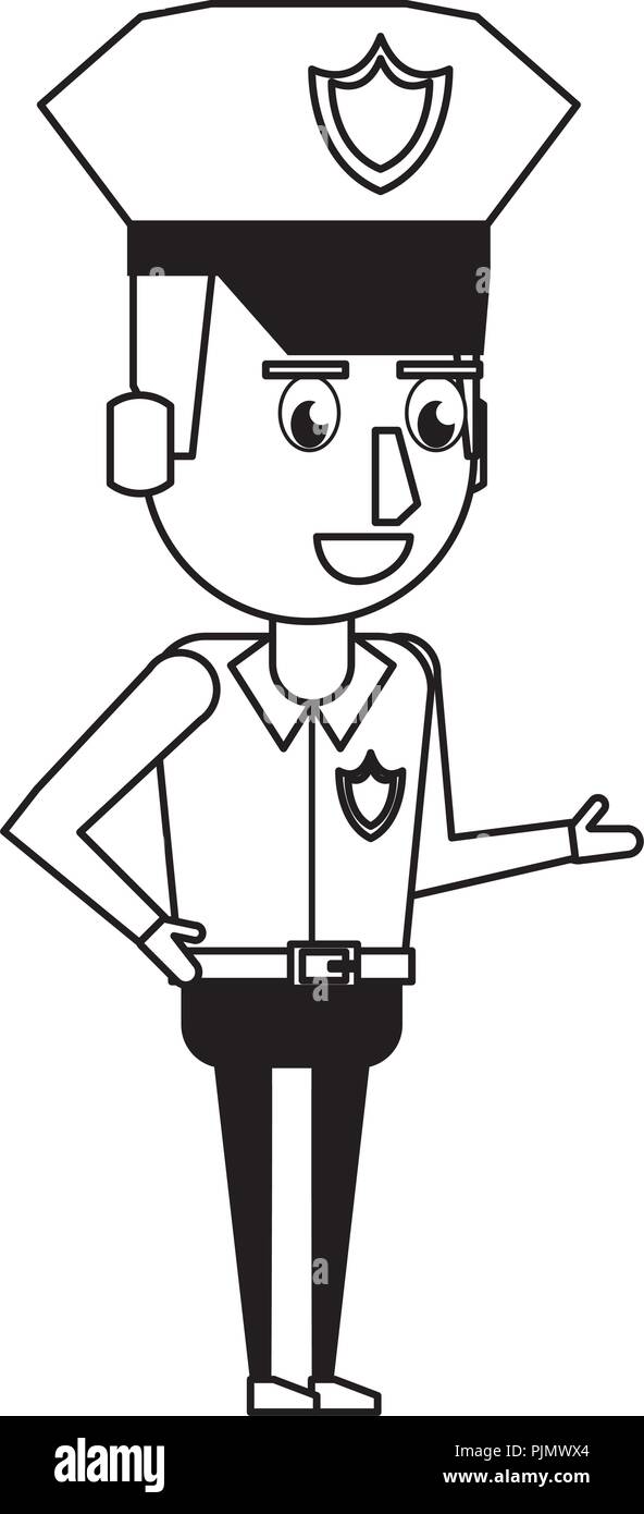 Police officer cartoon in black and white Stock Vector Image & Art - Alamy Police officer cartoon in black and white Stock Vector Image & Art - Alamy