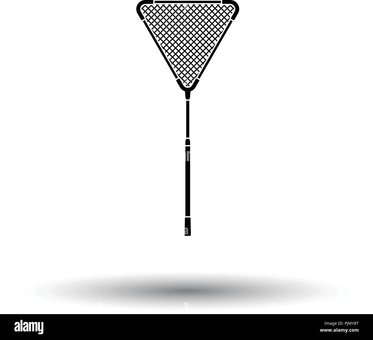 Icon of Fishing net . White background with shadow design. Vector ...
