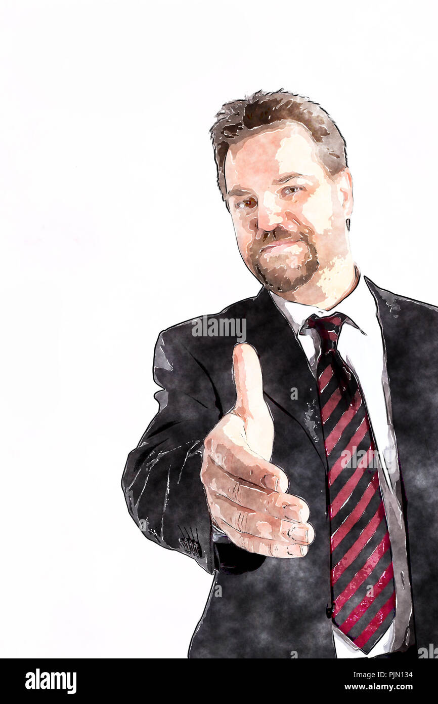 An image of a handsome business man Stock Photo