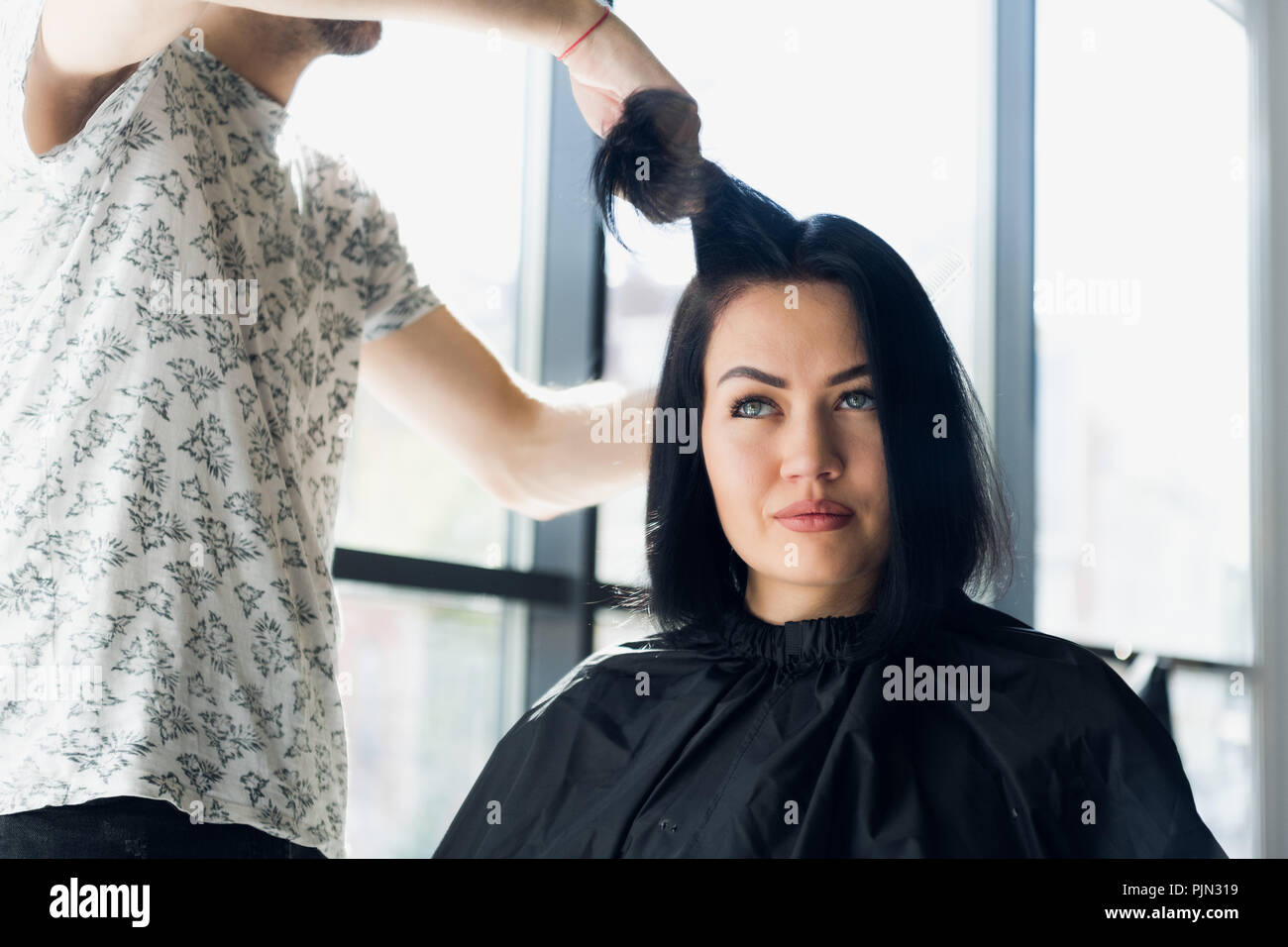 Straight Hairstyle Stock Photos Straight Hairstyle Stock Images
