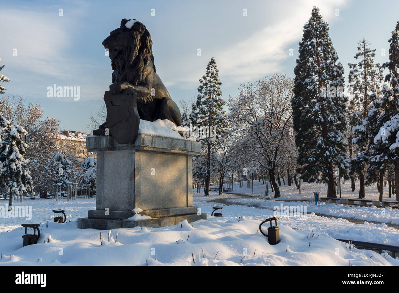 SOFIA BULGARIA NOVEMBER 29 2017: Memorial of First and Sixth SOFIA BULGARIA NOVEMBER 29 2017: Memorial of First and Sixth