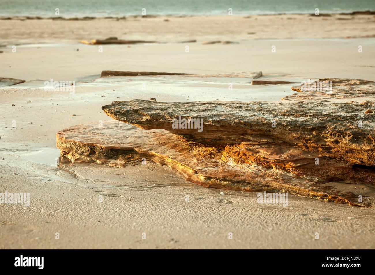 An admission of the wonderful coast of Broome, Australia, Eine Aufnahme der wunderschoenen Kueste von Broome, Australien Stock Photo