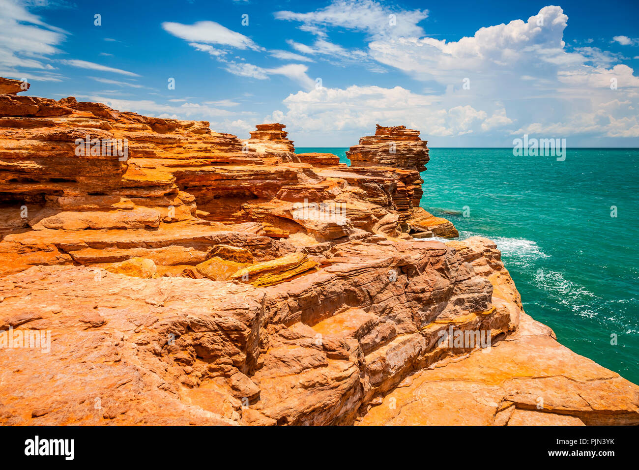 An admission of the wonderful coast of Broome, Australia, Eine Aufnahme der wunderschoenen Kueste von Broome, Australien Stock Photo