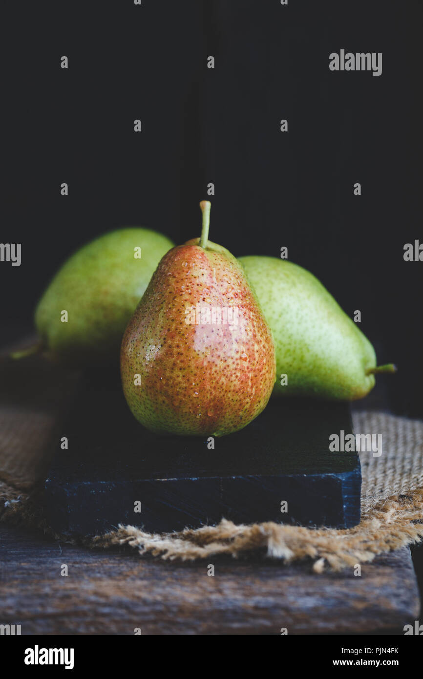 Fresh Forelle pears Stock Photo - Alamy