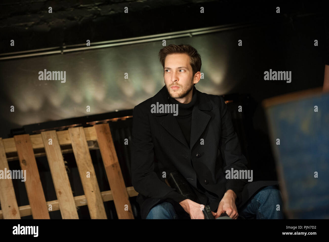 Theatre company De Reynaertghesellen playing Hamlet from Piet Arfeuille ...